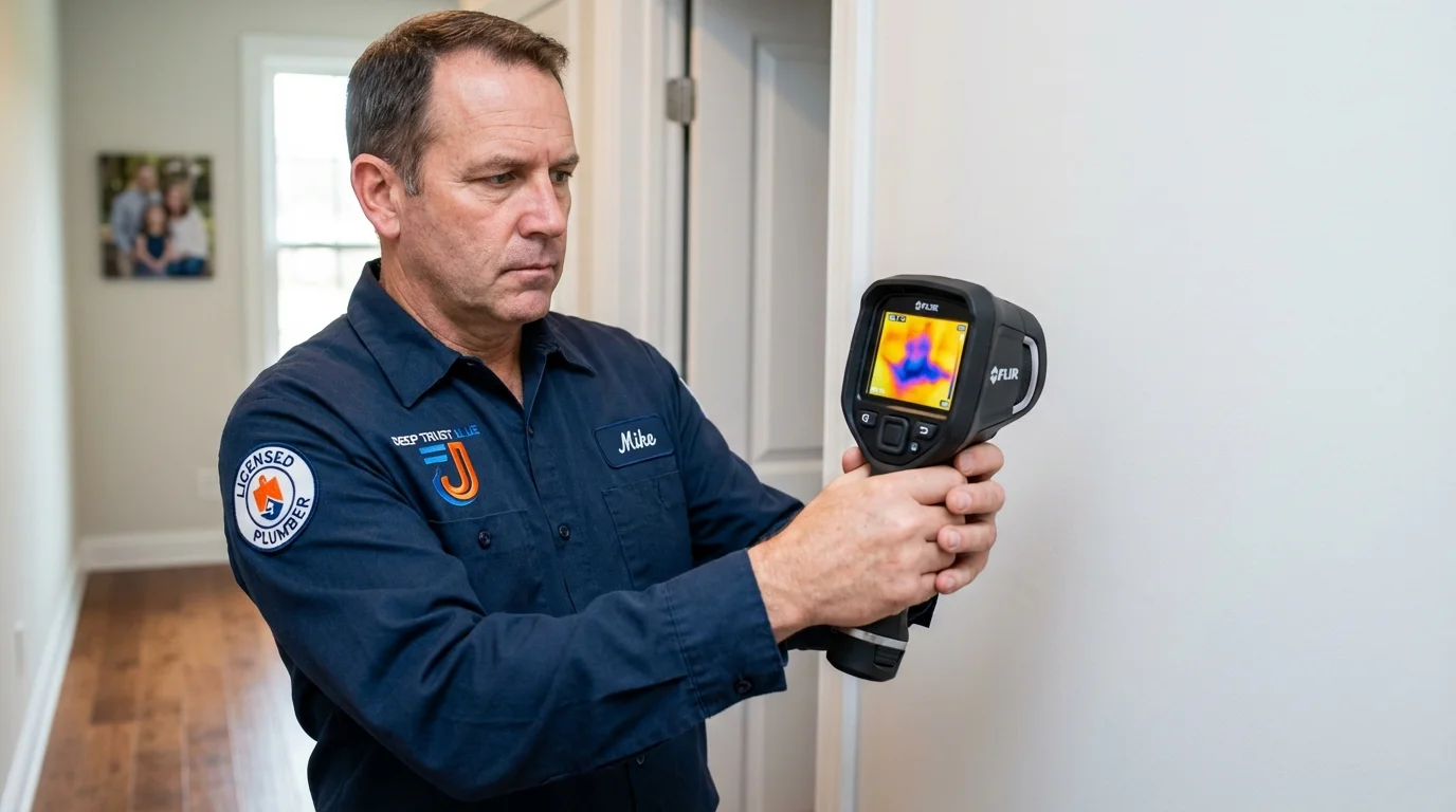 Thermal imaging leak detection by Johns Plumbing LLC in Weatogue